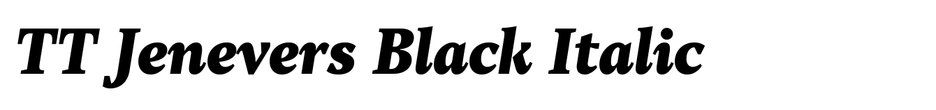 TT Jenevers Black Italic